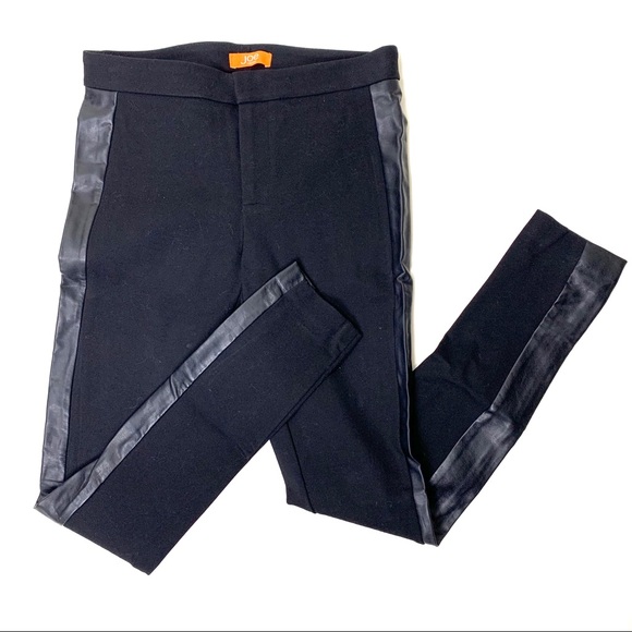 Joe fresh black pants with faux leather - Picture 1 of 6